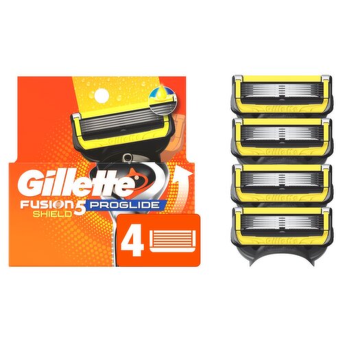 Gillette Fusion5 ProGlide Shield Razor Blades for men, 4 Blade Refills