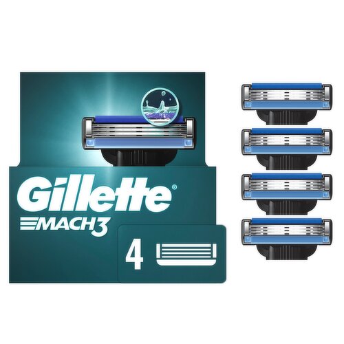 Gillette Mach3 Cartridges, 4 count
