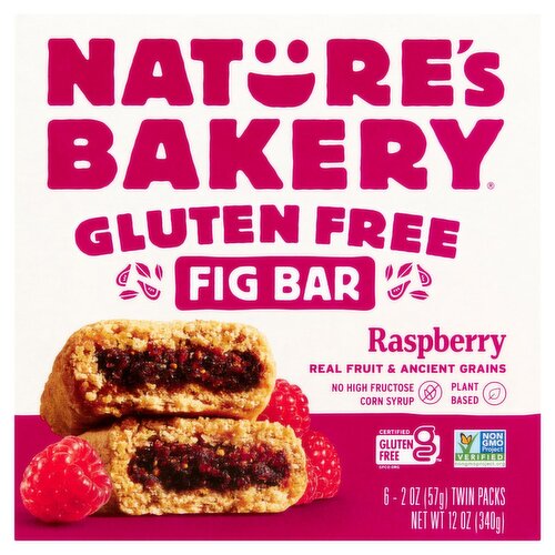 Nature's Bakery Gluten Free Raspberry Fig Bar, 2 oz, 6 count