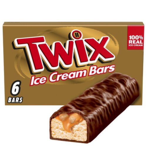 Twix Ice Cream Bars, 1.93 fl oz, 6 count