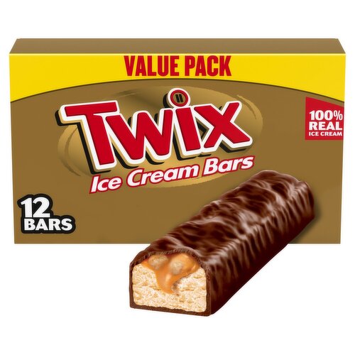 Twix Ice Cream Bars Value Pack, 1.93 fl oz, 12 count