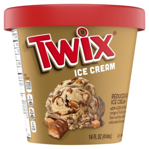 Twix Caramel Flavored Reduced Fat Ice Cream, 14 fl oz