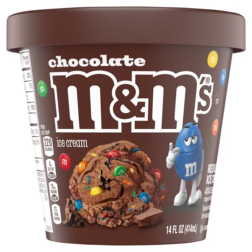 M&M'S Chocolate Reduced Fat Ice Cream, 14 fl oz