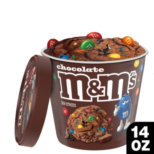 M&M's Chocolate Reduced Fat Ice Cream, 14 fl oz
