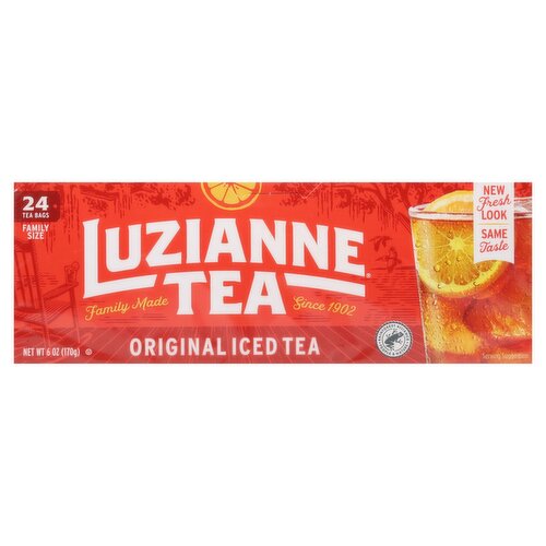 Luzianne Original Iced Tea Bags Family Size, 24 count, 6 oz