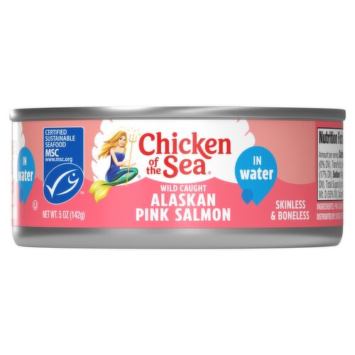 Chicken of the Sea Skinless & Boneless Alaskan Pink Salmon in Water, 5 oz