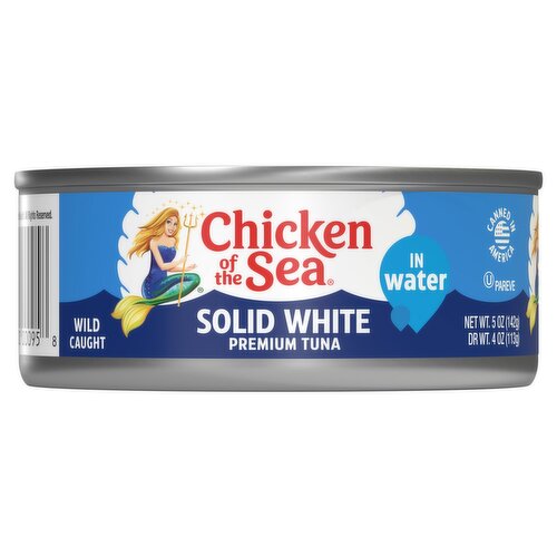 Chicken of the Sea Solid White Premium Tuna in Water, 5 oz