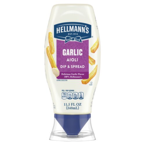 Hellmann's Garlic Aioli Dip & Spread, 11.5 fl oz