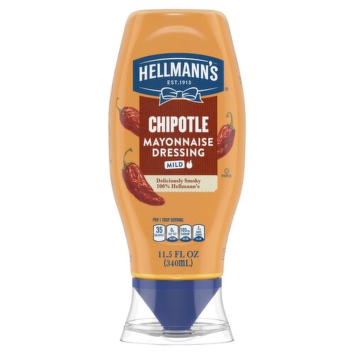 Hellmann's Chipotle Mild Mayonnaise Dressing, 11.5 fl oz