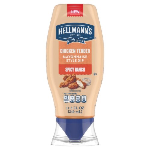 Hellmann's Spicy Ranch Chicken Tender Mayonnaise Style Dip, 11.5 fl oz