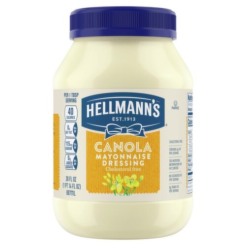 Hellmann's Canola Mayonnaise Dressing, 30 fl oz