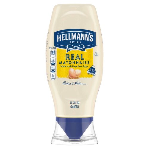 Hellmann's Real Mayonnaise Real Mayo Squeeze Bottle 11.5 oz