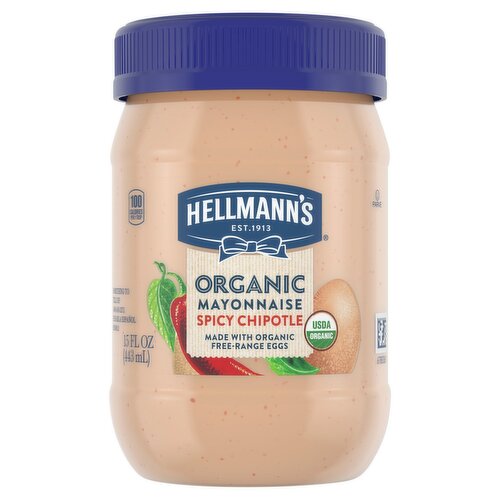 Hellmann's Organic Spicy Chipotle Mayonnaise, 15 oz