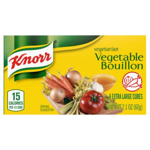 Knorr Vegetarian Vegetable Bouillon, 6 count, 2.1 oz