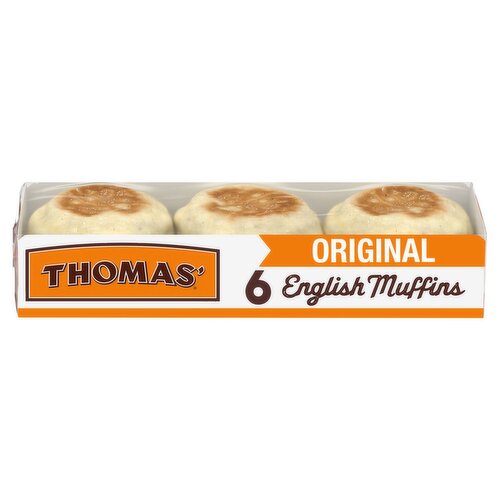 Thomas' Nooks & Crannies The Original English Muffins, 6 count, 12 oz