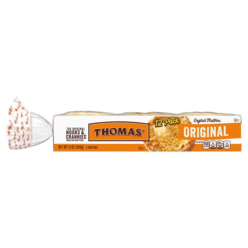 Thomas' Original English Muffins, 12 count, 13 oz