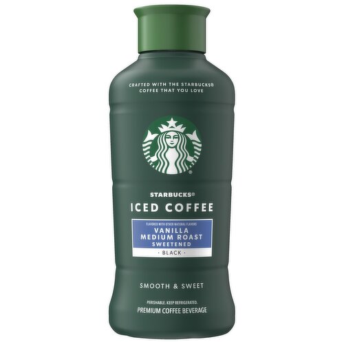 Starbucks Iced Coffee Premium Coffee Beverage Vanilla Medium Roast 48 Fl Oz