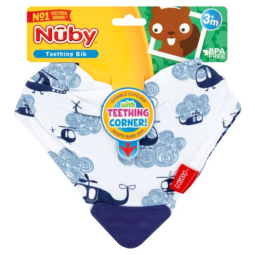 Núby Teething Bib, 3m+