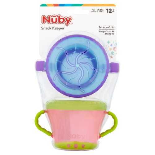 Nûby Snack Keeper 9 oz, 12m+, 2 count