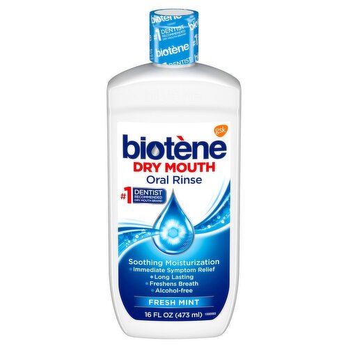 Biotène Fresh Mint Dry Mouth Oral Rinse, 16 fl oz