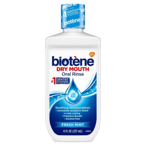 Biotène Dry Mouth Fresh Mint Oral Rinse, 8 fl oz - ShopRite