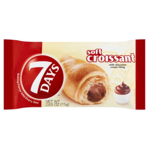 7 Days Soft Croissant with Chocolate Cream Filling, 2.65 oz