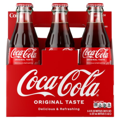 Coca-Cola Soda, 8 fl oz, 6 count