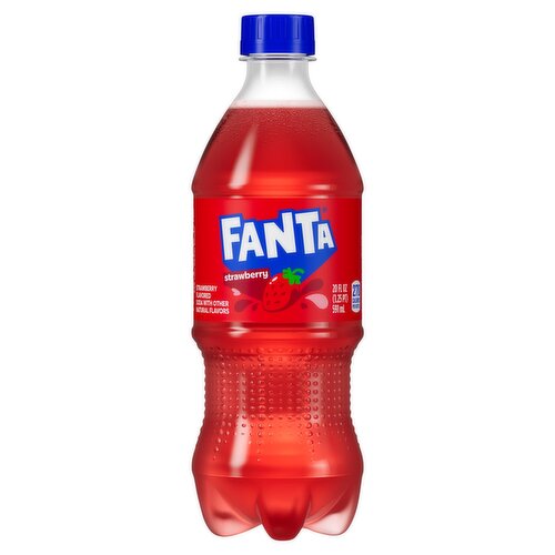 Fanta Strawberry Soda Bottle, 20 fl oz