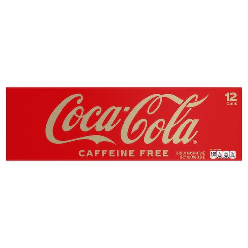 Coca-Cola Caffeine Free Soda, 12 fl oz, 12 count