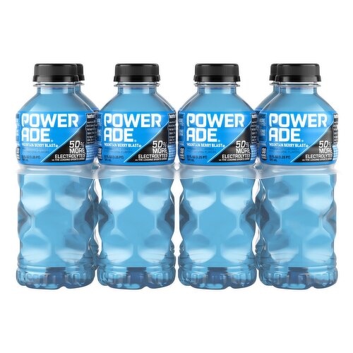 Powerade Mountain Berry Blast Sports Drink, 20 fl oz, 8 count