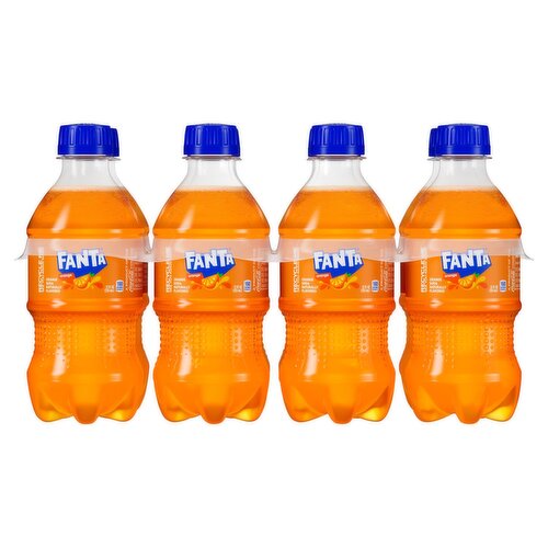 Fanta Orange Soda Bottles, 12 fl oz, 8 Pack