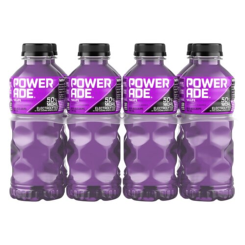 Powerade Grape Sports Drink,  8 count, 20 fl oz