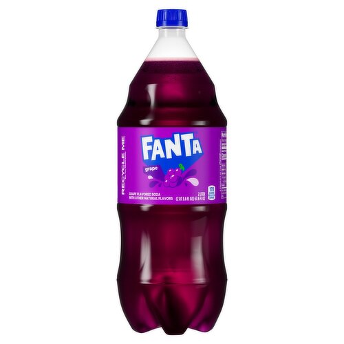 Fanta Grape Flavored Soda, 67.6 fl oz