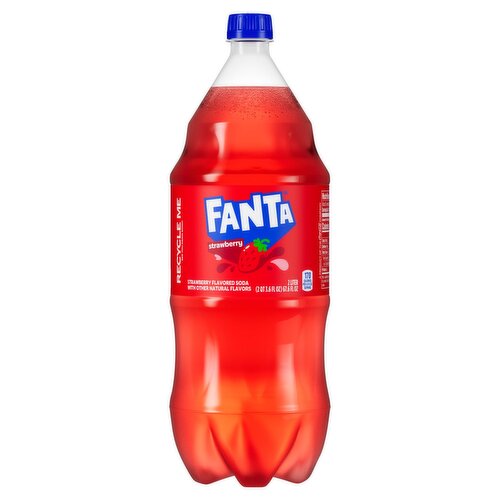 Fanta Strawberry Soda Bottle, 2 Liters