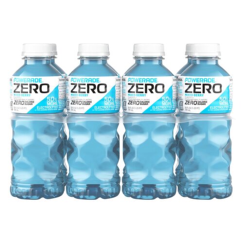 Powerade Mixed Berry Zero Sugar Sports Drink, 20 fl oz, 8 count