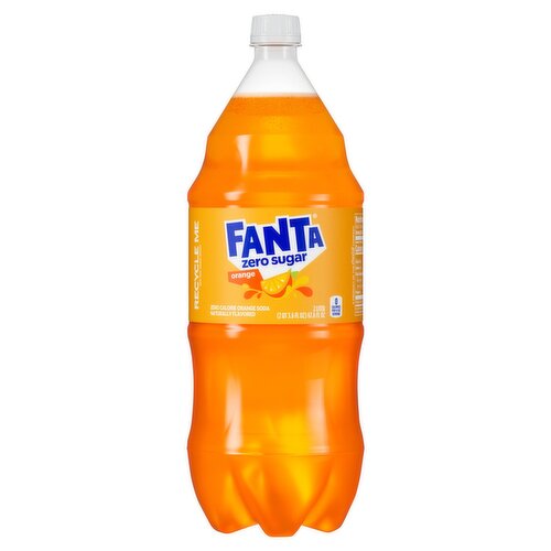 Fanta Zero Sugar Zero Calorie Orange Soda, 67.6 fl oz