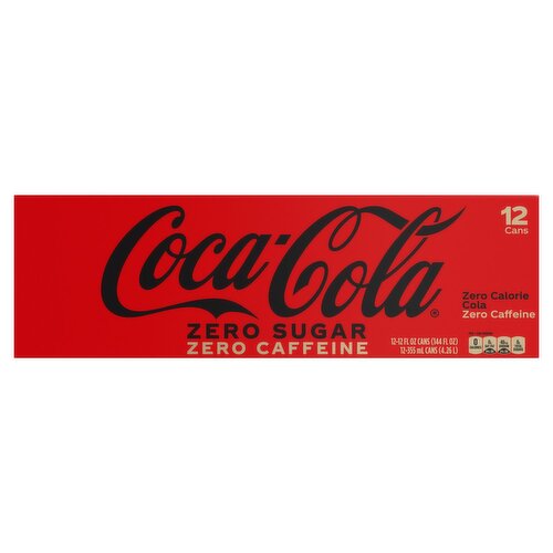 Coca-Cola Zero Calorie Cola, 12 fl oz, 12 count