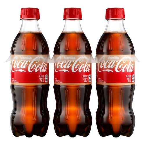 Coca-Cola Vanilla Flavored Coke, 6 count, 16.9 fl oz