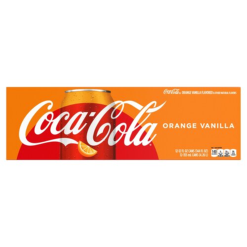Coca-Cola Orange Vanilla Cola, 12 fl oz, 12 count