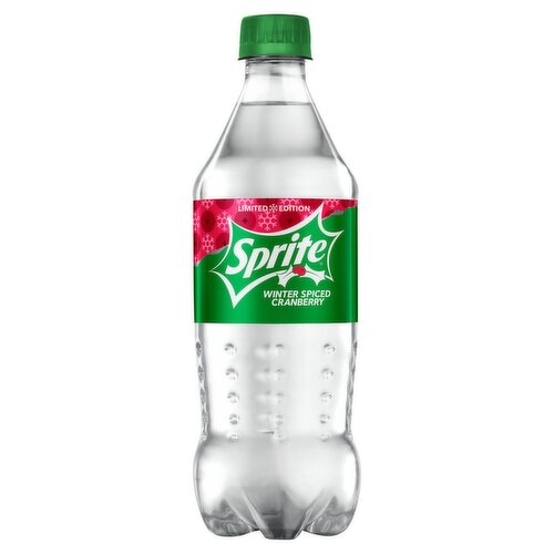 Sprite Winter Spiced Cranberry Bottle, 20 fl oz