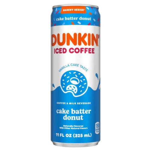 Dunkin' Bakery Series Cake Batter Donut Iced Coffee & Milk Beverage, 11 fl oz