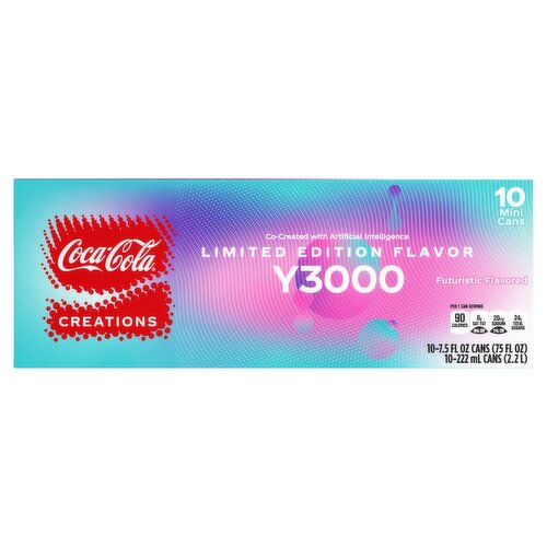 Coca-Cola Y3000 Creations Futuristic Flavored Cola Limited Edition, 7.5 fl oz, 10 count