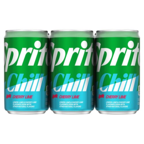 Sprite Chill Lemon-Lime & Cherry Lime Flavored Soda, 6 count, 7.5 fl oz