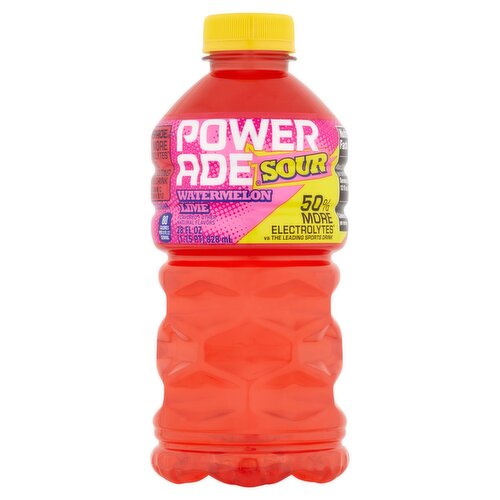 Powerade Sour Watermelon Lime Sports Drink, 28 fl oz