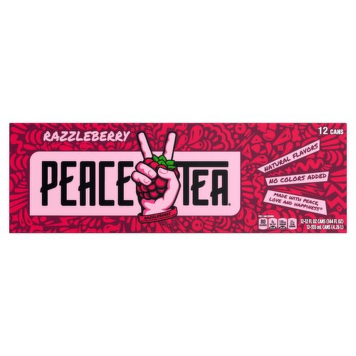 Peace Tea Razzleberry Tea, 12 fl oz, 12 count