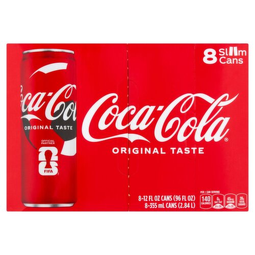 Coca-Cola Original Taste Soda, 12 fl oz, 8 count