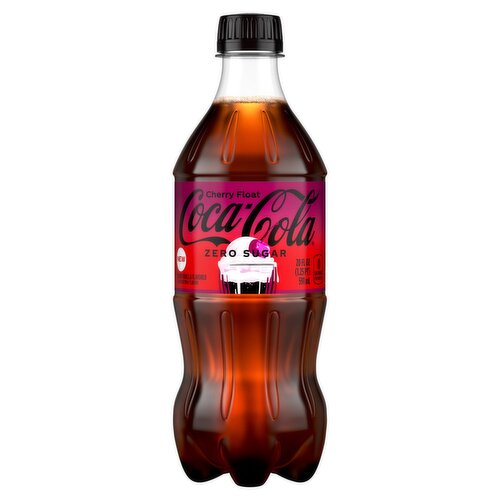 Coca-Cola Zero Sugar Cherry Float Soda, 20 fl oz