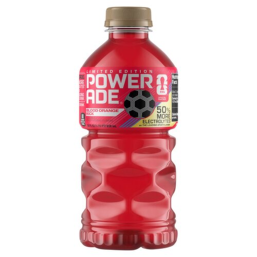 Powerade Blood Orange Kick Sports Drink Limited Edition, 28 fl oz