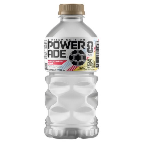 Powerade White Grape Wave Sports Drink Limited Edition, 28 fl oz