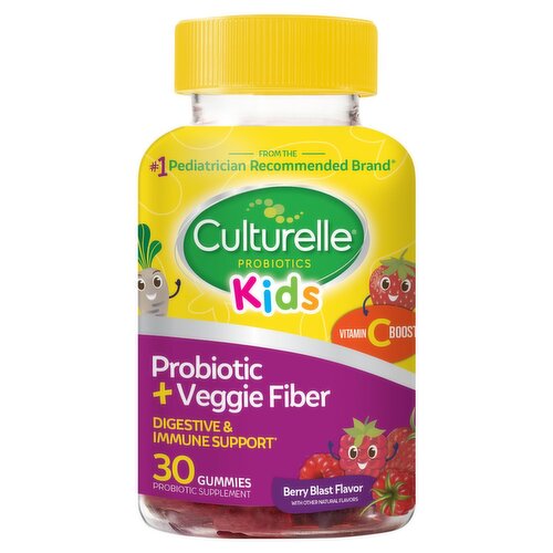 Culturelle Kids Berry Blast Flavor Gummies Probiotic Supplement, 30 count